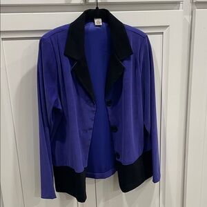 Notations Women's Purple and Black Blazer